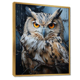 Grey Owl Nights Watch I - Animals Canvas Wall Art