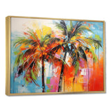 Popart Palm Trees I - Floral Canvas Wall Art