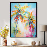 Popart Palm Trees III - Floral Canvas Wall Art