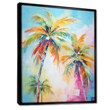 Popart Palm Trees III - Floral Canvas Wall Art