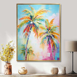 Popart Palm Trees III - Floral Canvas Wall Art