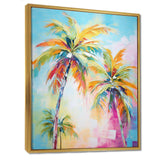 Popart Palm Trees III - Floral Canvas Wall Art