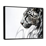 Grey White Panther Abstract Elegance - Panther Wall Decor