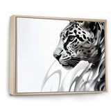 Grey White Panther Abstract Elegance - Panther Wall Decor