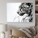 Grey White Panther Abstract Elegance - Panther Wall Decor