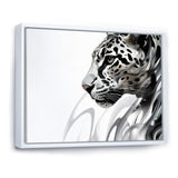 Grey White Panther Abstract Elegance - Panther Wall Decor