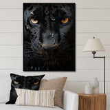 Black White Panther Abstract Encounter - Panther Wall Art Prints