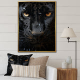 Black White Panther Abstract Encounter - Panther Wall Art Prints