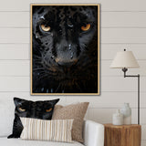 Black White Panther Abstract Encounter - Panther Wall Art Prints