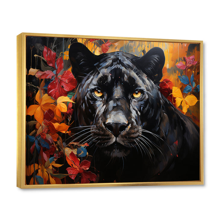 Panther Elusive Panther Collage - Panther Living Room Wall Art
