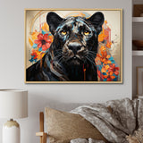 Panther Elusive Panther Geometric - Panther Bedroom Wall Art