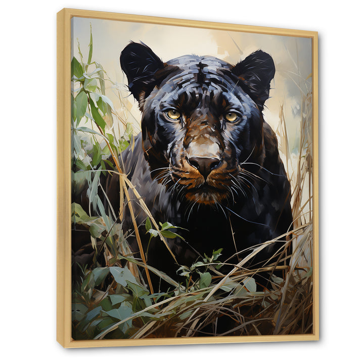 Panther En Plein Air - Panther Canvas Wall Art