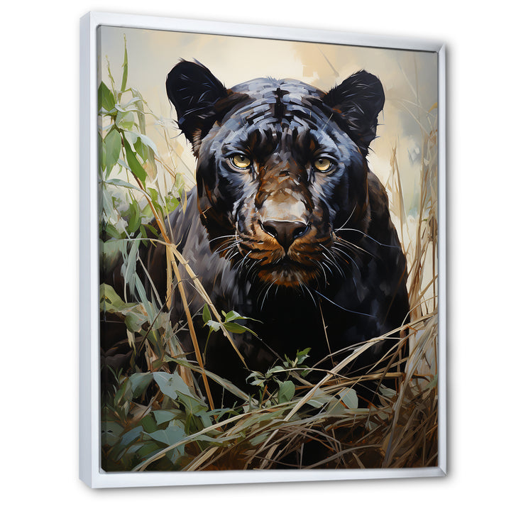 Panther En Plein Air - Panther Canvas Wall Art