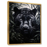 Black White Panther Contrasting Patterns - Panther Canvas Wall Art