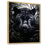 Black White Panther Contrasting Patterns - Panther Canvas Wall Art