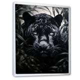 Black White Panther Contrasting Patterns - Panther Canvas Wall Art
