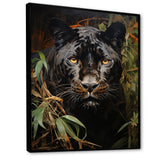 Green Panther Impressionist Elegance - Panther Home Decor Art