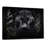 Black White Panther Nocturnal Majesty Scratchboard - Panther Wall Art Prints