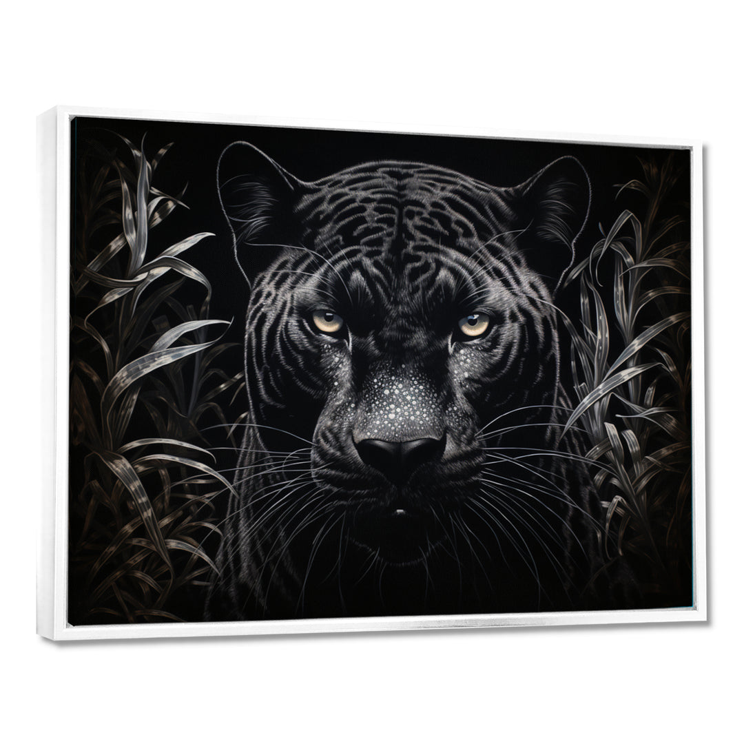 Black White Panther Nocturnal Majesty Scratchboard - Panther Wall Art Prints