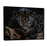 Black White Panther Portrait - Black Panther Wall Art