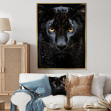 Black White Panther Portrait Vibrant - Black Panther Wall Art