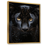 Black White Panther Portrait Vibrant - Black Panther Wall Art