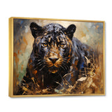Gold Panther Presence Palette - Panther Large Canvas Wall Art