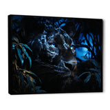 Black Panther Under The Moonlight - Panther Living Room Wall Art