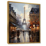 Eiffel Paris In 19 Century - Cityscapes Canvas Wall Art