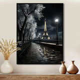 Parisian Moonlit Night II - Cityscapes Canvas Wall Art