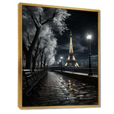 Parisian Moonlit Night II - Cityscapes Canvas Wall Art