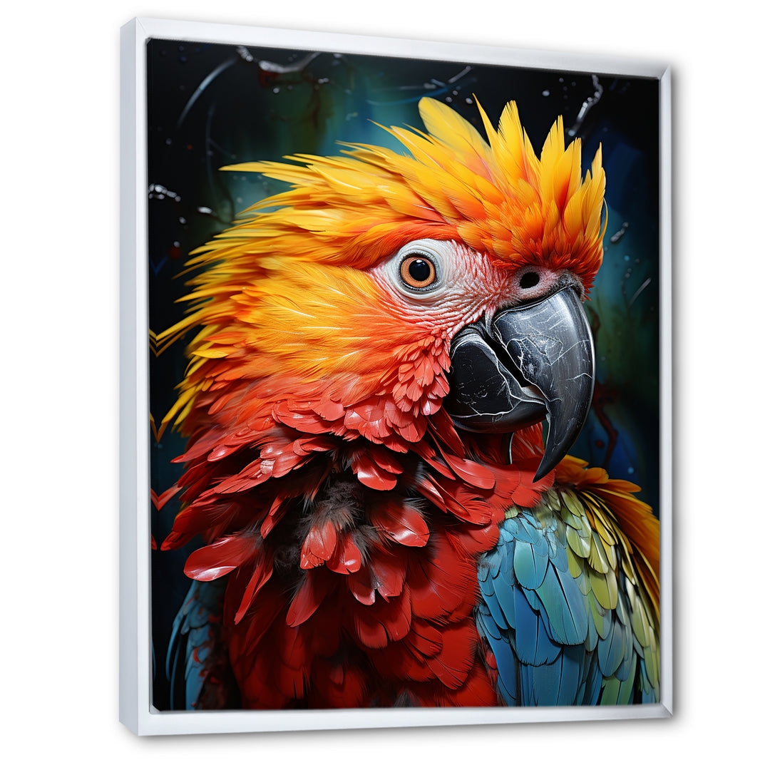 Colorful Parrot Pointillism - Parrot Wall Decor