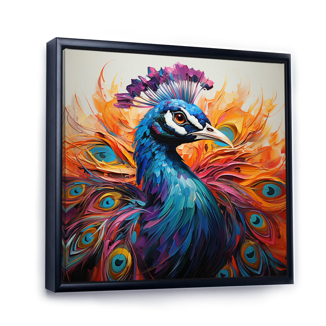 Red Peacock Fauvist Peacock Fauvism - Red Peacock Wall Art