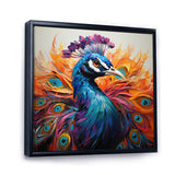 Red Peacock Fauvist Peacock Fauvism - Red Peacock Wall Art
