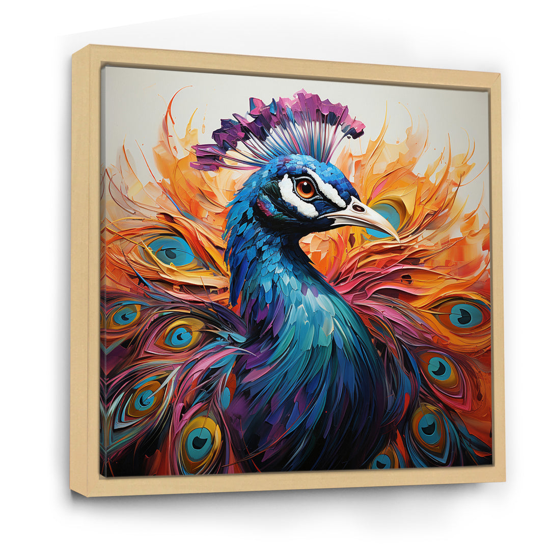 Red Peacock Fauvist Peacock Fauvism - Red Peacock Wall Art