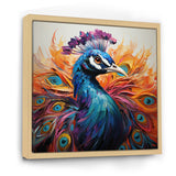 Red Peacock Fauvist Peacock Fauvism - Red Peacock Wall Art