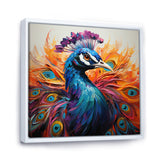 Red Peacock Fauvist Peacock Fauvism - Red Peacock Wall Art