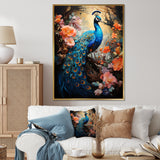 Peacock Luminous - Peacock Living Room Wall Art