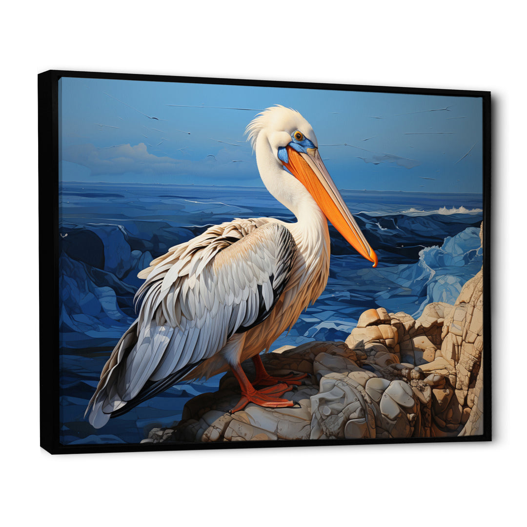 Grey Pelican Pelicans Perch - Pelican Home Decor Art