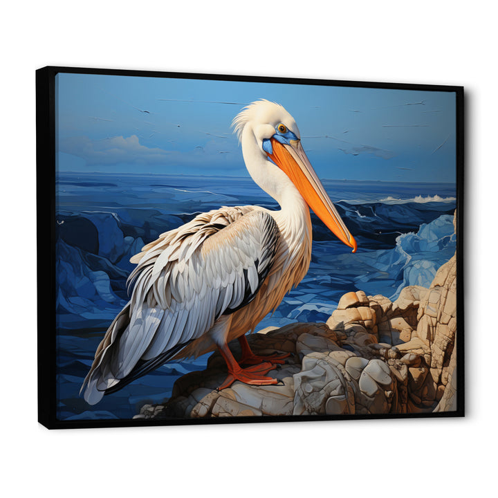Grey Pelican Pelicans Perch - Pelican Home Decor Art