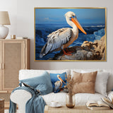 Grey Pelican Pelicans Perch - Pelican Home Decor Art