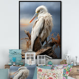 Grey Pelican Tranquil Waters Pelican - Pelican Bedroom Wall Art