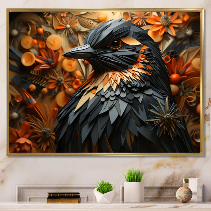 Geometric Penguins Journey - Penguin Wall Decor