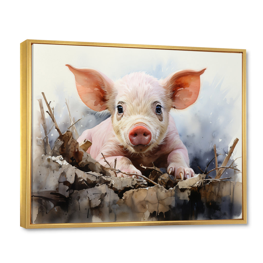 Pig Joyful Oinker - Pig Bedroom Wall Art