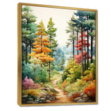 Pine Tree Autumn Symphony III - Floral Canvas Wall Art