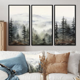 Pine Tree Misty Mountain II - Multi-Panels