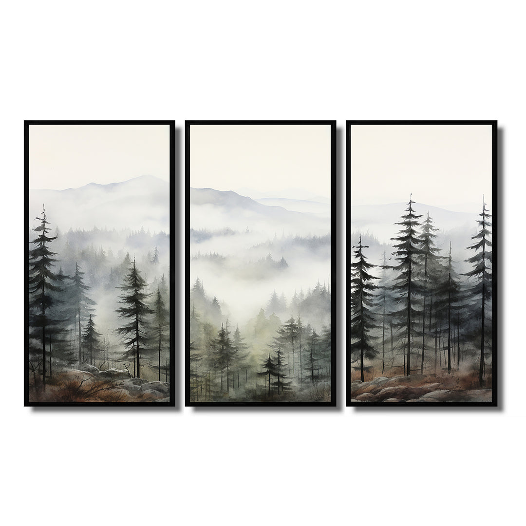 Pine Tree Misty Mountain II - Multi-Panels
