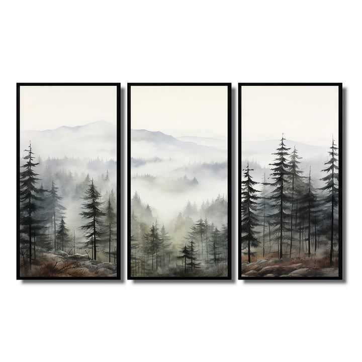 Pine Tree Misty Mountain II - Multi-Panels