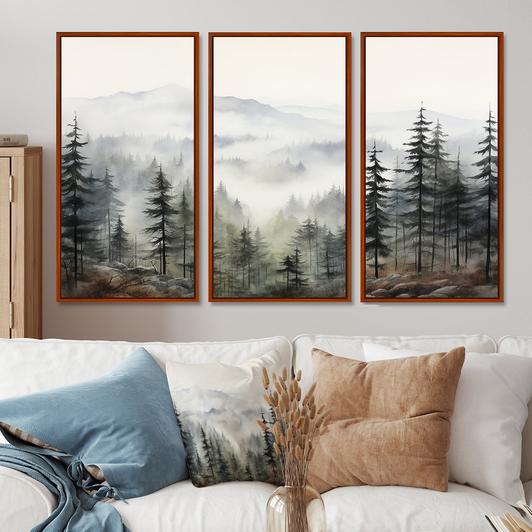 Pine Tree Misty Mountain II - Multi-Panels