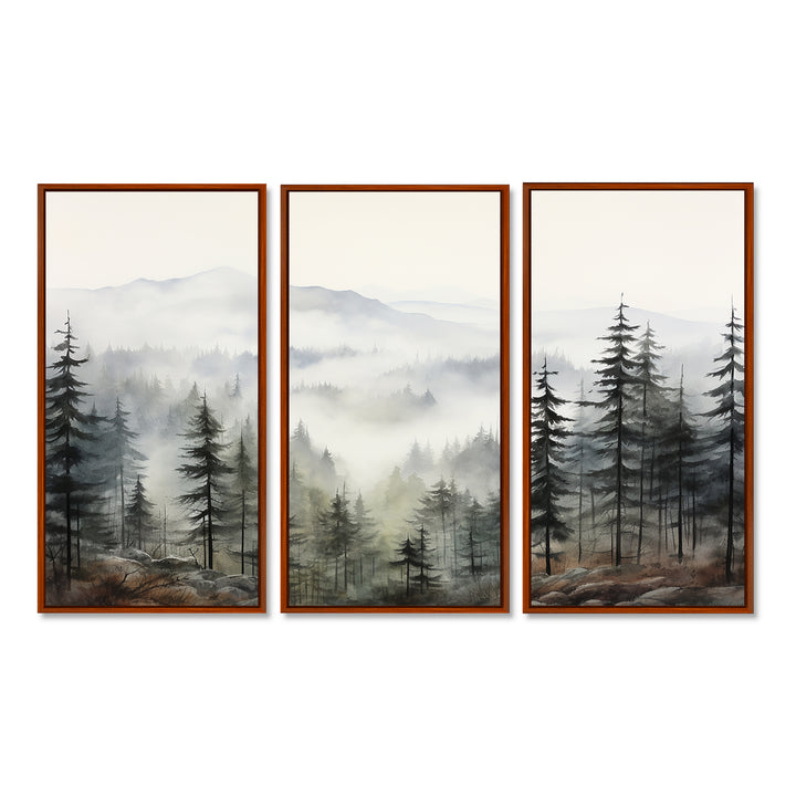 Pine Tree Misty Mountain II - Multi-Panels